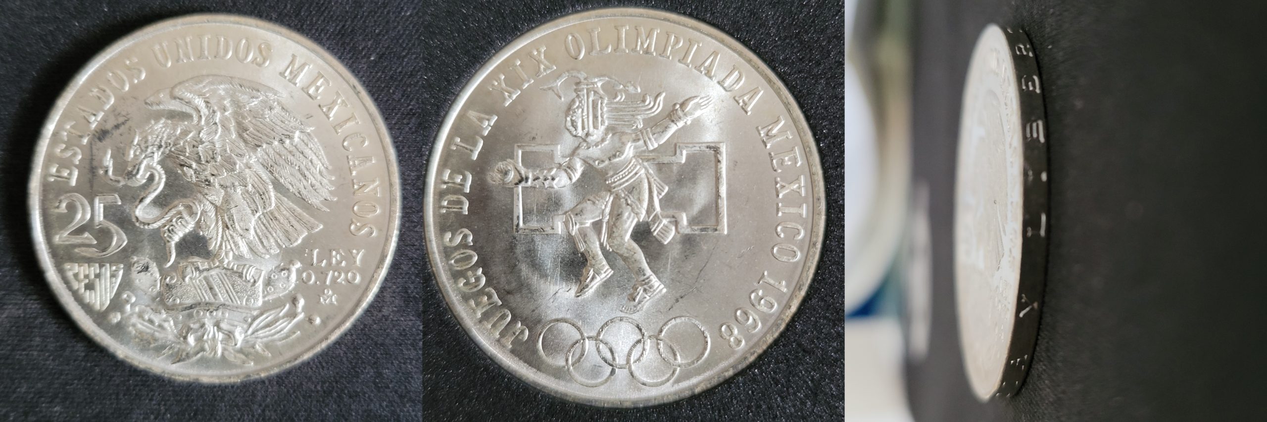 25 Pesos 1968 – Olímpica