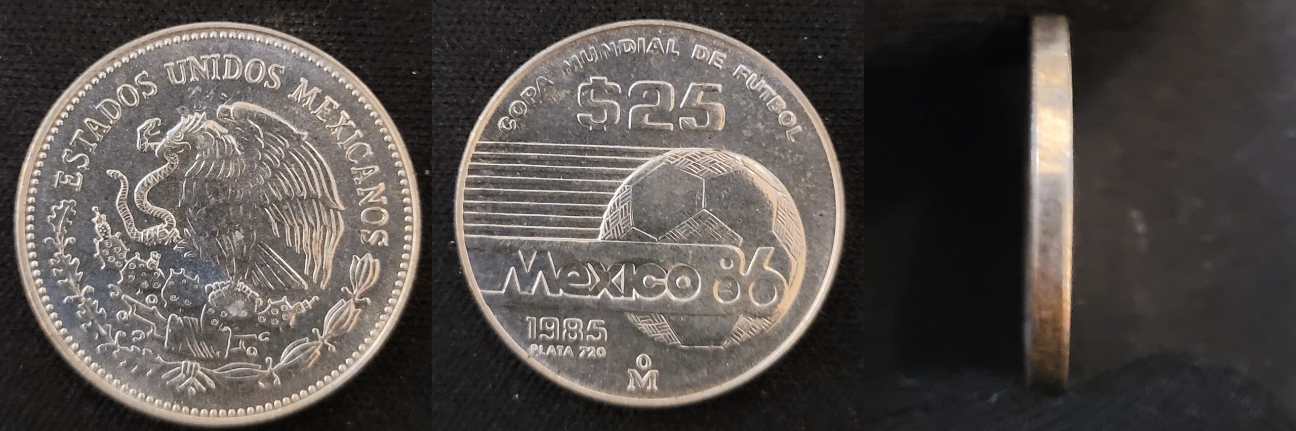25 Pesos (Balón) 1985.